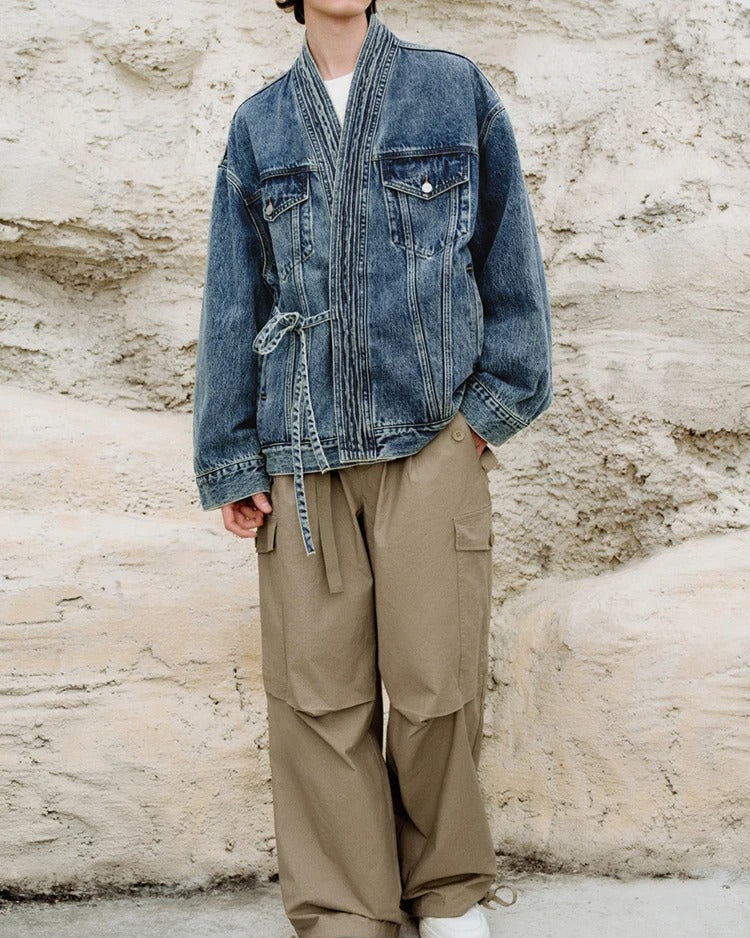 Stylish Denim Kimono Jacket for a Trendy Look