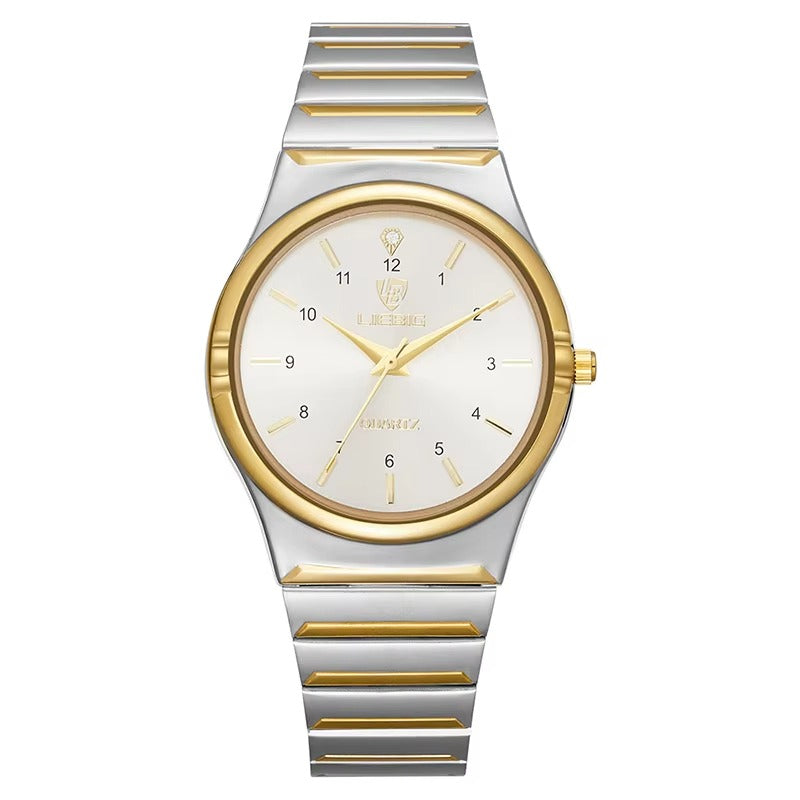 Elegant couples' watch in silver tone for a sophisticated style