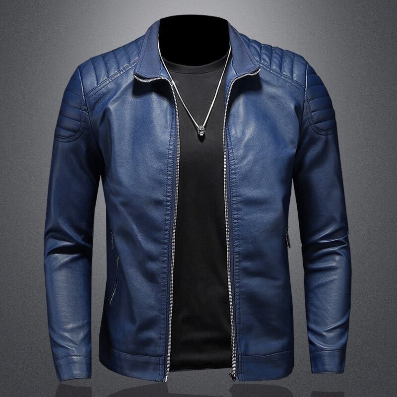 Jonas – Stylish smooth leather jacket with modern design for a trendy look