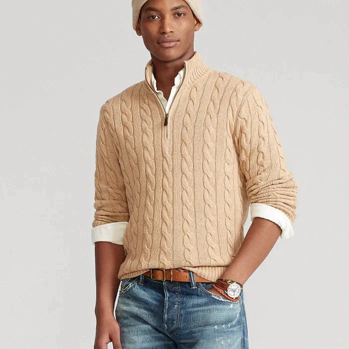 Jonas - Elegant Classic Wool Sweater with Comfortable Crew Neck
