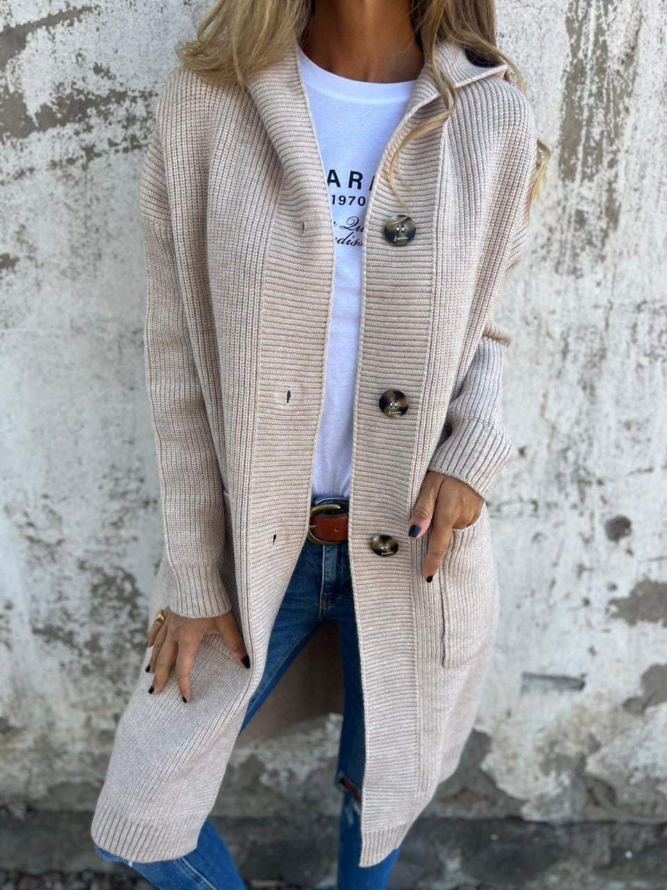 Chic, Long Knit Cardigan for Effortless Style