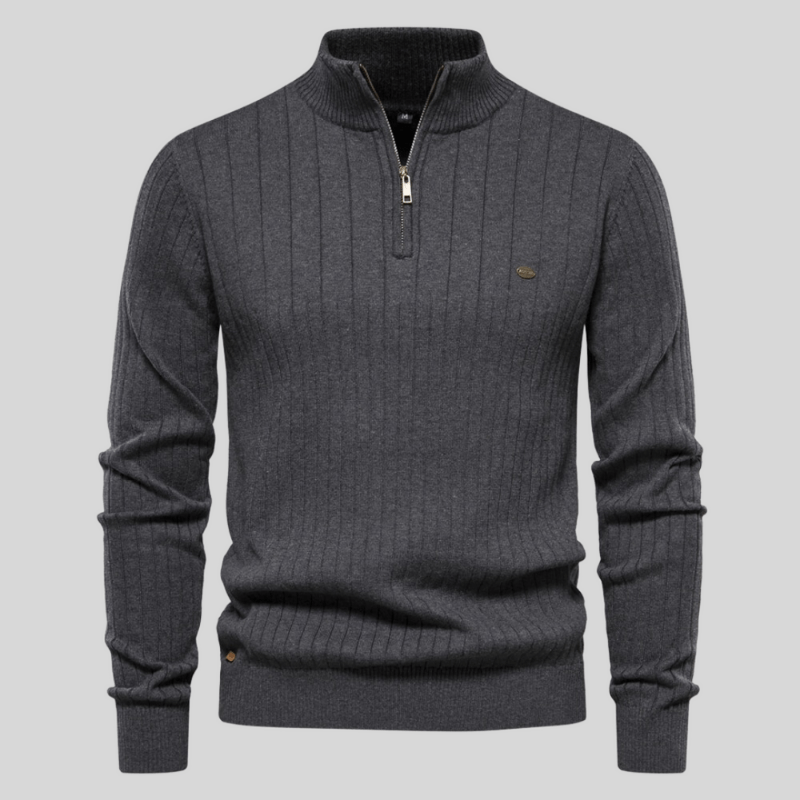 Leon - Stylish ribbed sweater with a relaxed fit for ultimate comfort