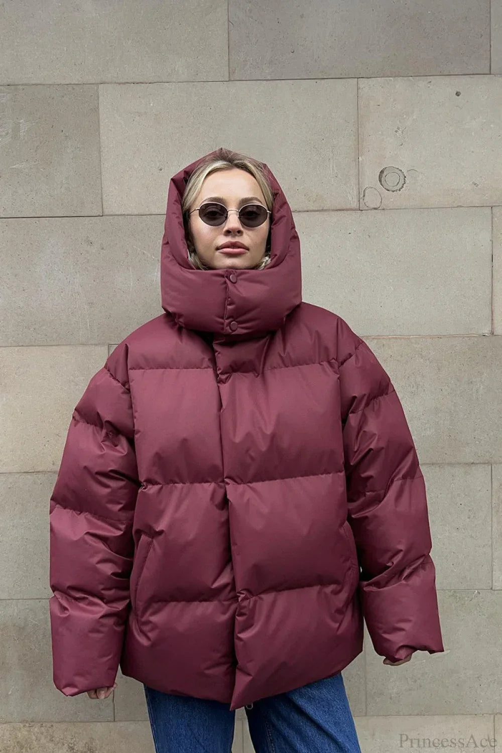 Luxe Loose Solid Cotton Hoodie Coat for a Modern Minimalist Look