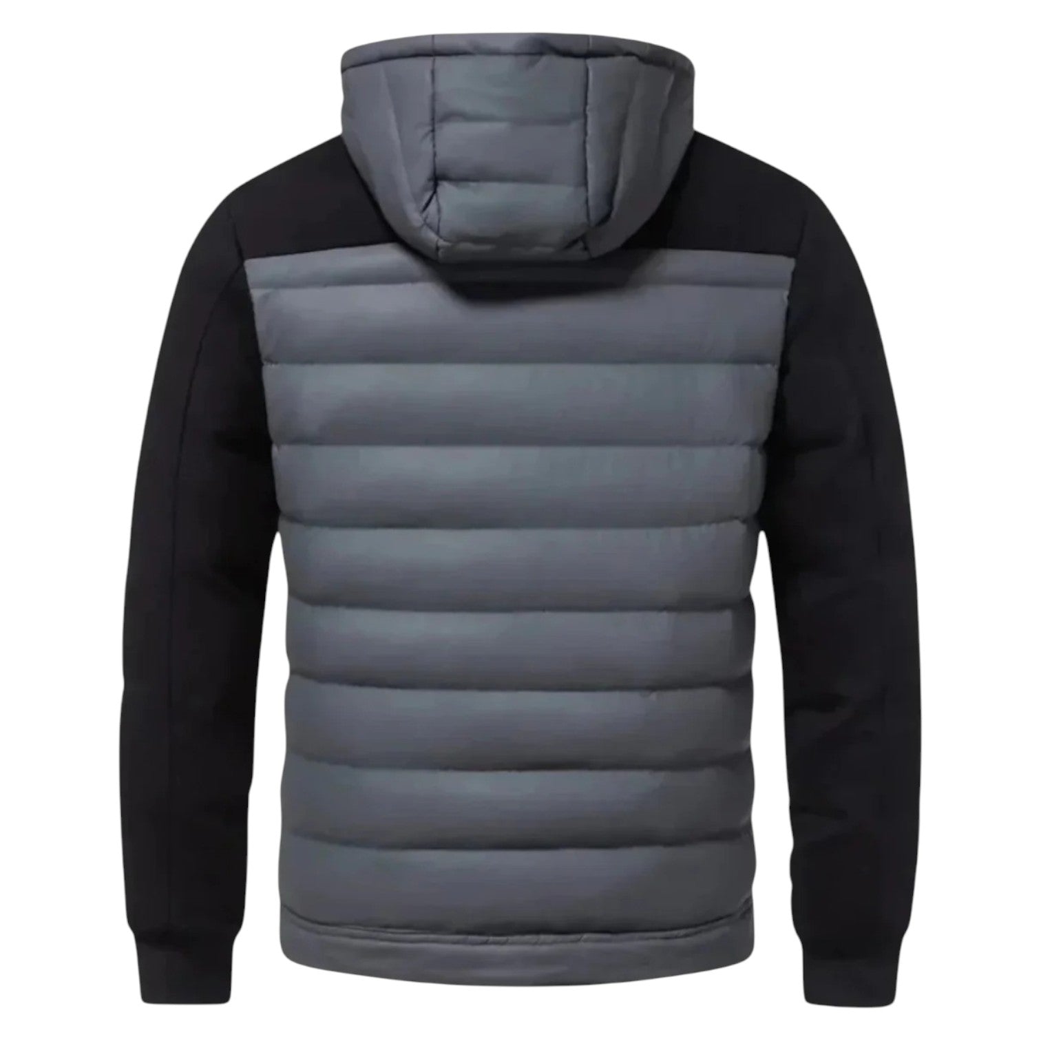 Luca – Stylish hooded jacket with zipper and fashionable quilted front