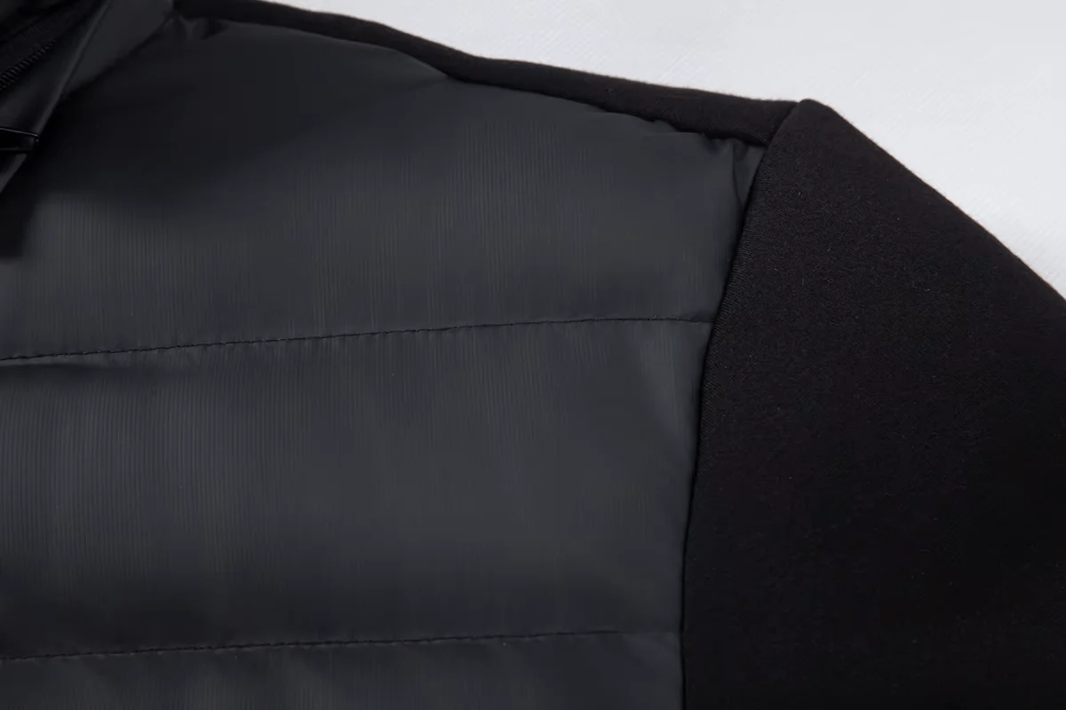 Luca – Stylish hooded jacket with zipper and fashionable quilted front