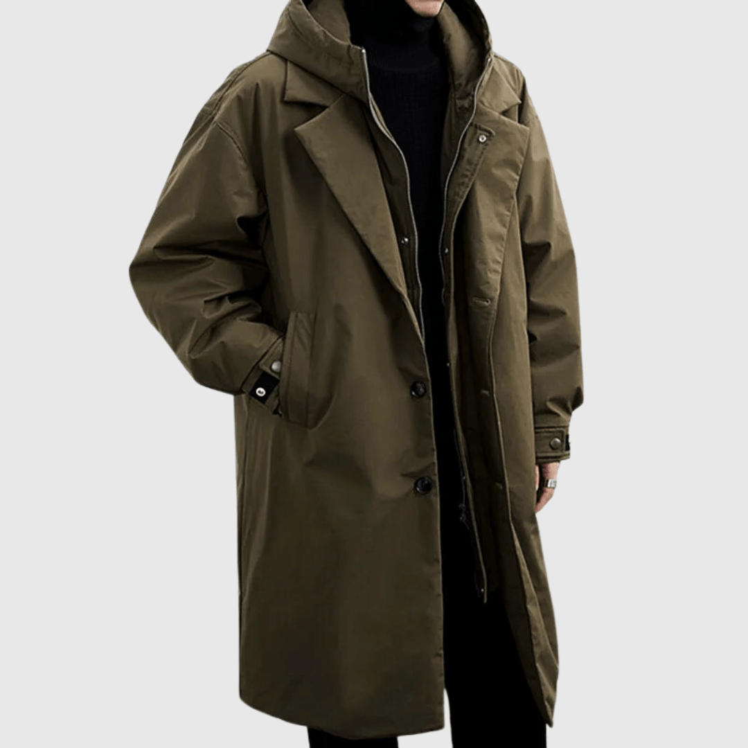 Luis – Trendy Parka with Hood and Water-Repellent Finish for Optimal Protection