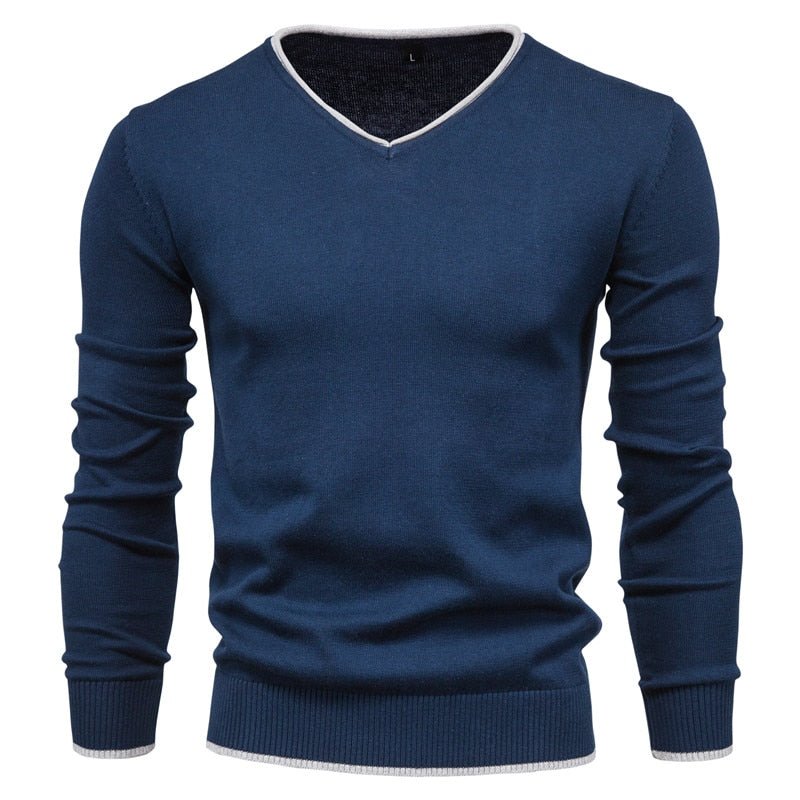 Lukas - Fashionable Slim Fit Sweater with Stylish V-Neck