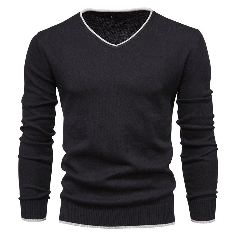 Lukas - Fashionable Slim Fit Sweater with Stylish V-Neck