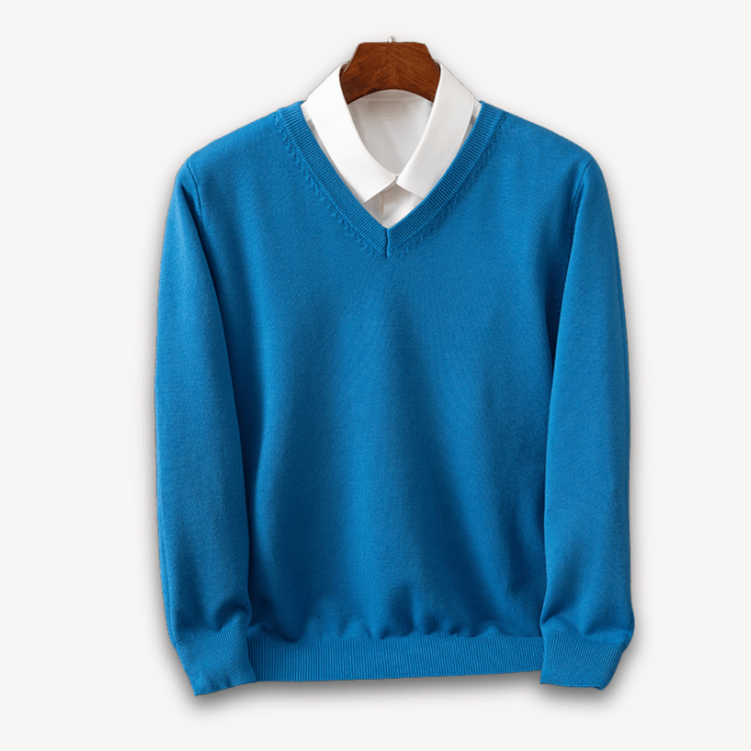 Max – Elegant V-Neck Sweater, Super Soft & Light for Comfortable Style