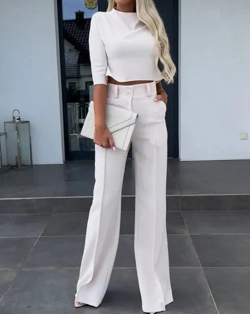 Kayla | Elegant Women's Coordinated Top and Trousers Set