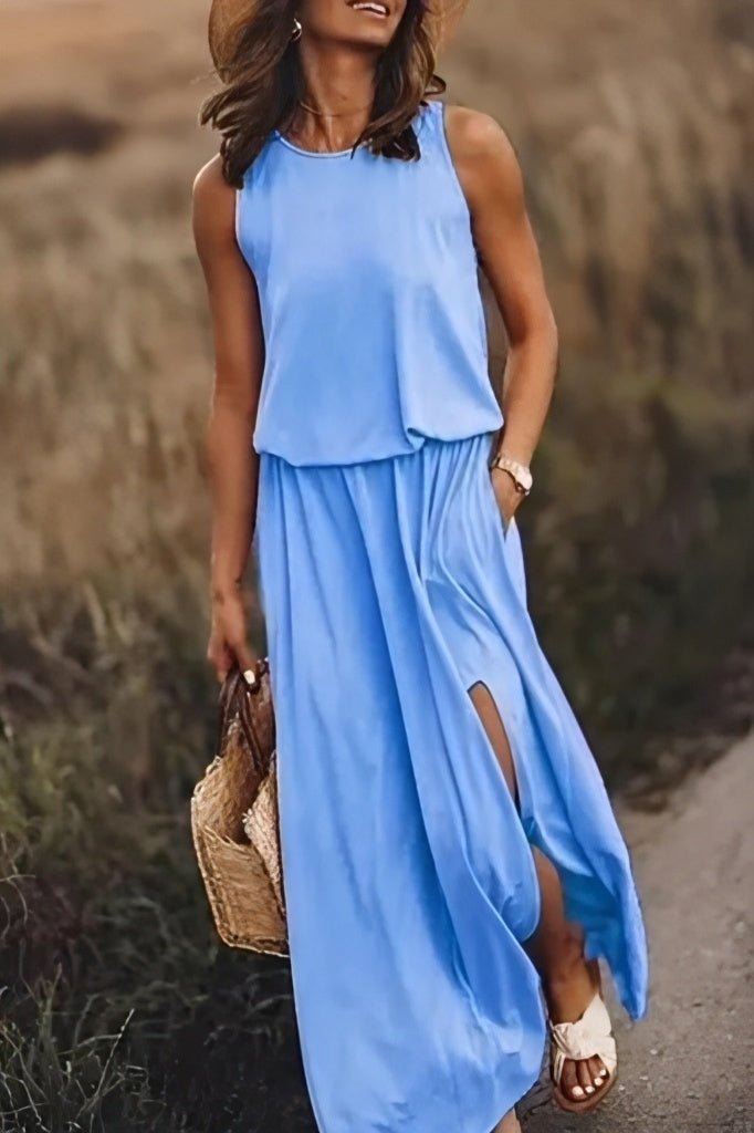 Relaxed Maxi Two-Piece Set for an Elegant and Comfortable Look