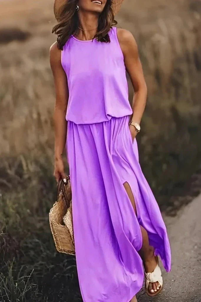 Relaxed Maxi Two-Piece Set for an Elegant and Comfortable Look