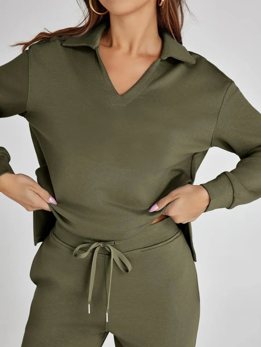 Casual Two-Piece Long Sleeve Set