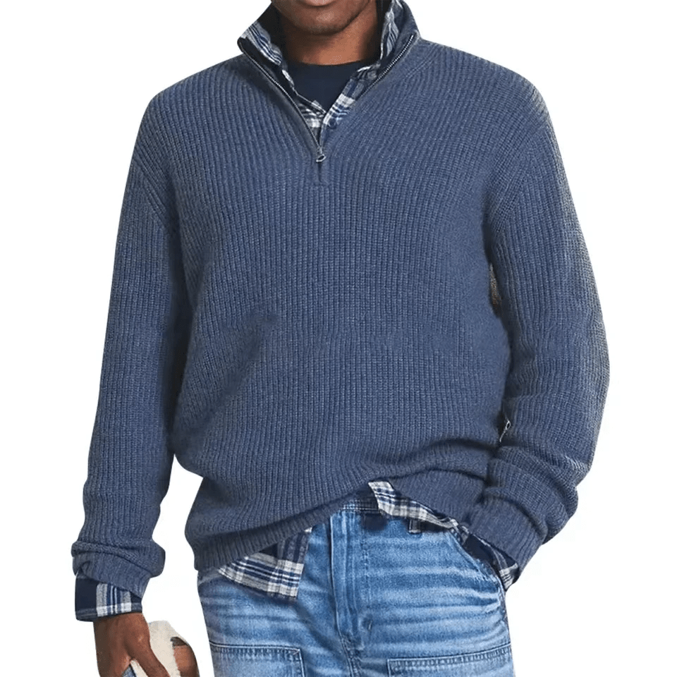 Pascal - Comfortable, soft round neck knitted sweater for every occasion