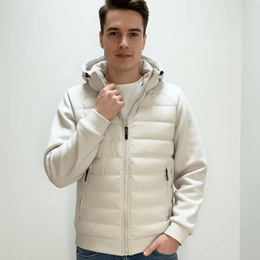 Philipp – Comfortable Hooded Jacket with Zipper and Practical Side Pocket
