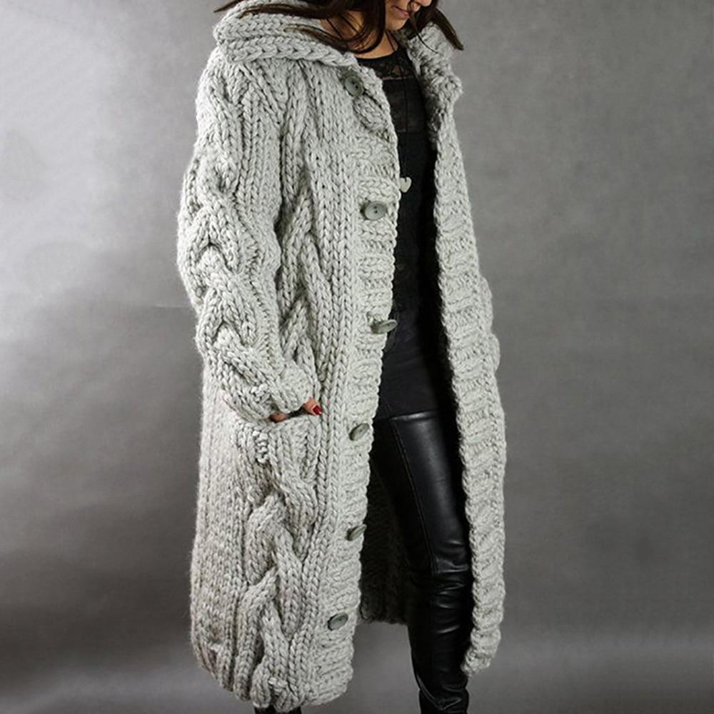 Cozy Women's Chunky Knit Cardigan