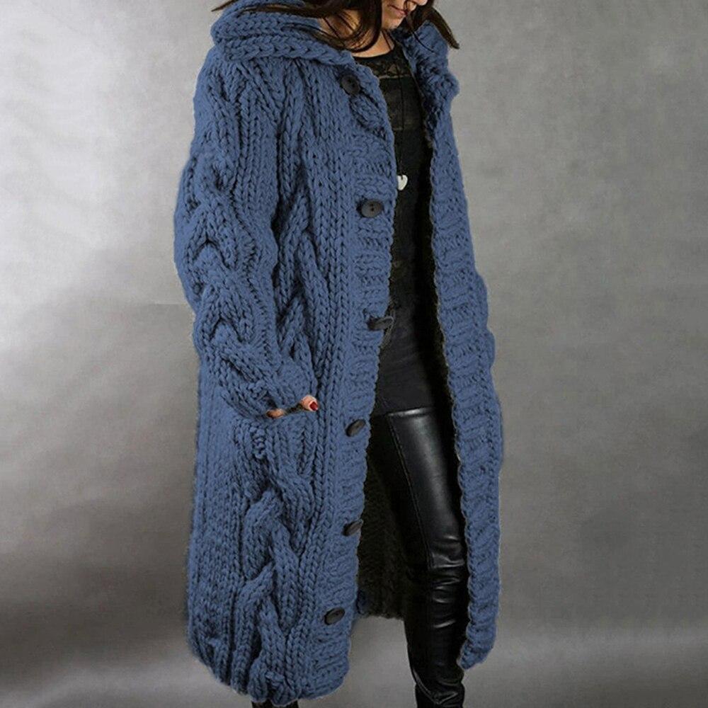 Cozy Women's Chunky Knit Cardigan