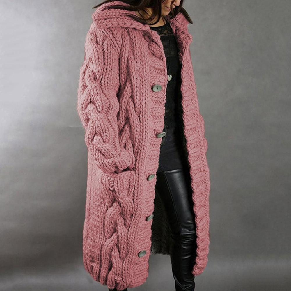 Cozy Women's Chunky Knit Cardigan