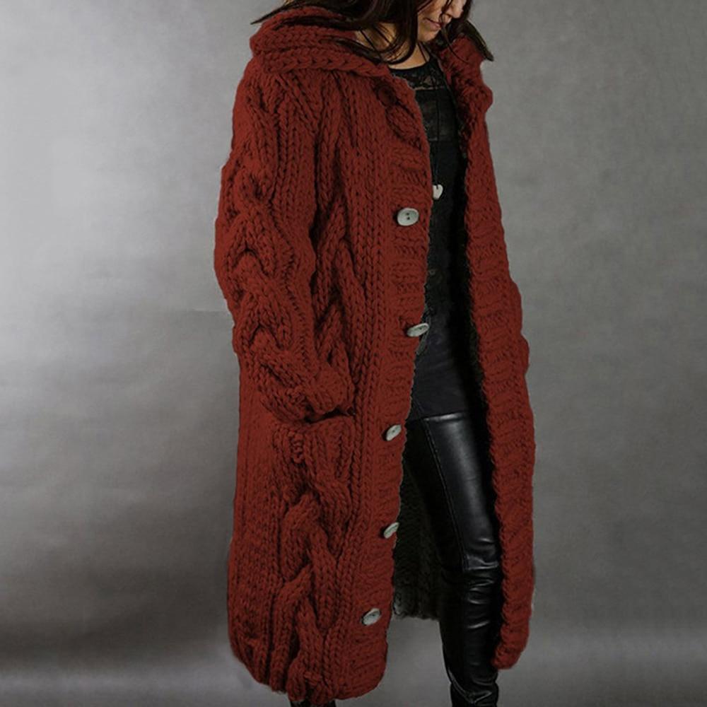 Cozy Women's Chunky Knit Cardigan