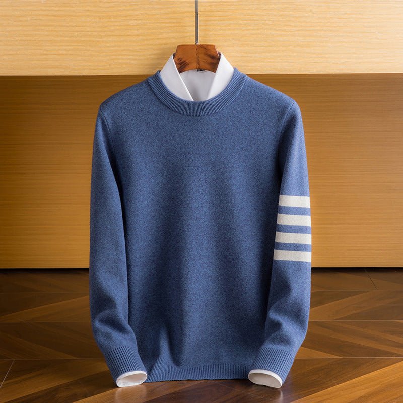 Quentin - Stylish Fine Knit Sweater with Timeless Classic Round Neck