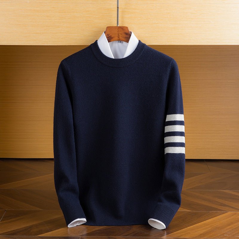 Quentin - Stylish Fine Knit Sweater with Timeless Classic Round Neck