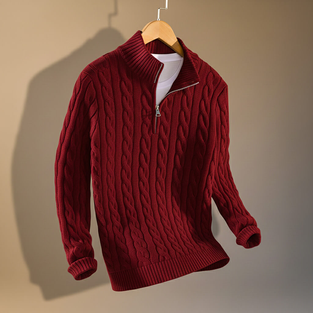 Henry Prestige Knit Mesh Pull for a Stylish and Warm Look