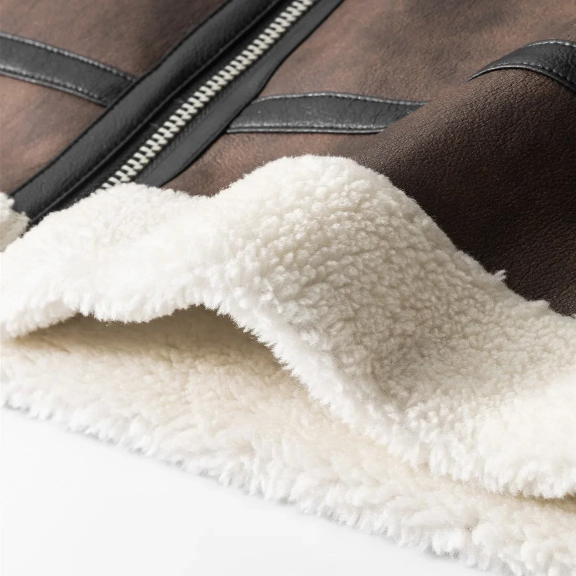 Casual and Stylish Leather Aviator Jacket for Men and Women