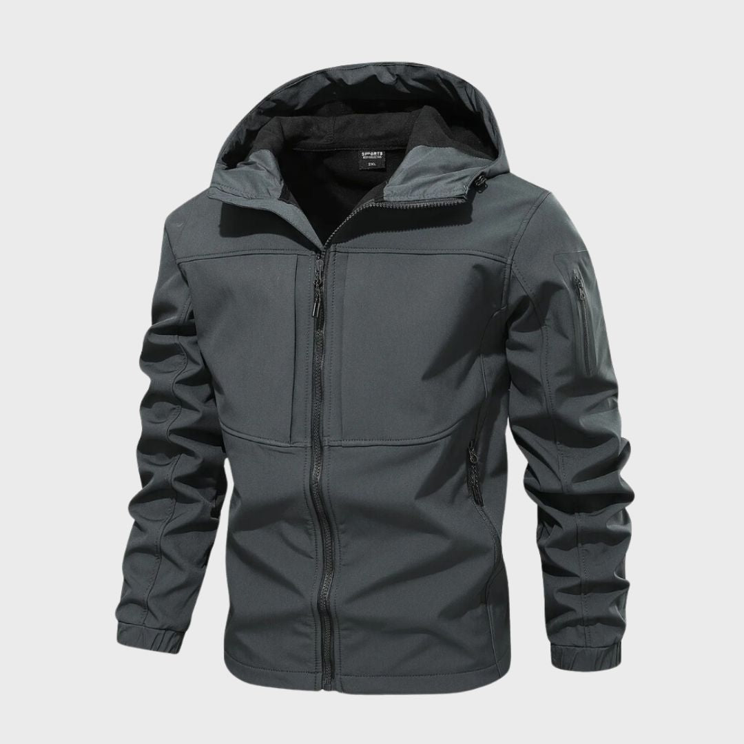 Roland winter jacket with hood and practical front zipper for optimal protection