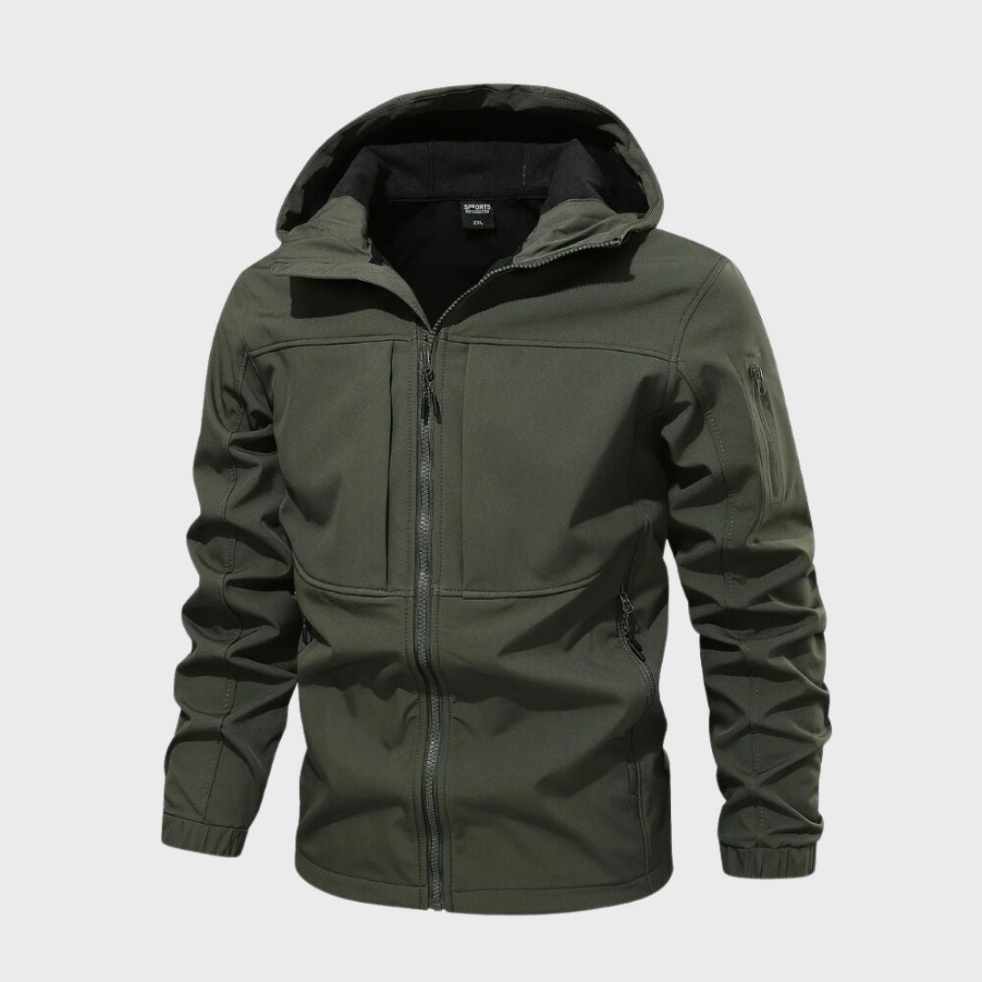 Roland winter jacket with hood and practical front zipper for optimal protection