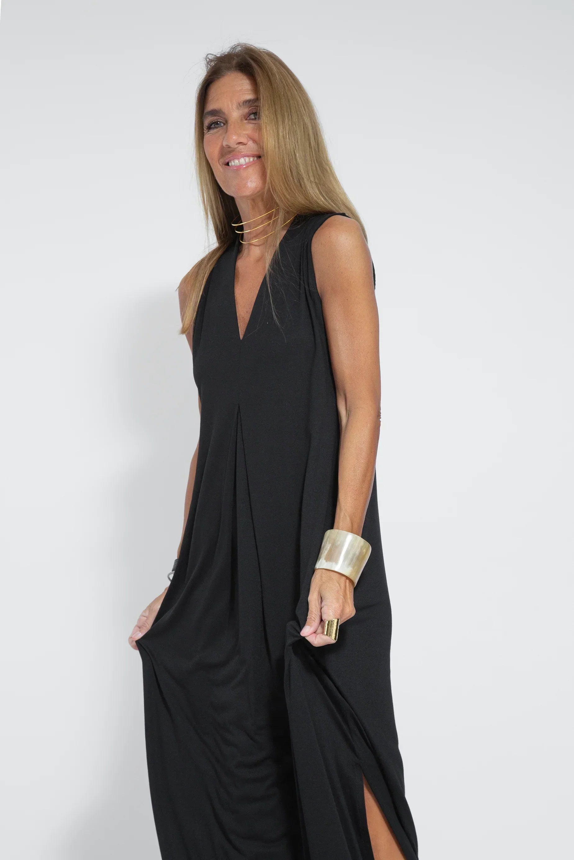 Carmela | Elegant Maxi Dress with Matching Cardigan