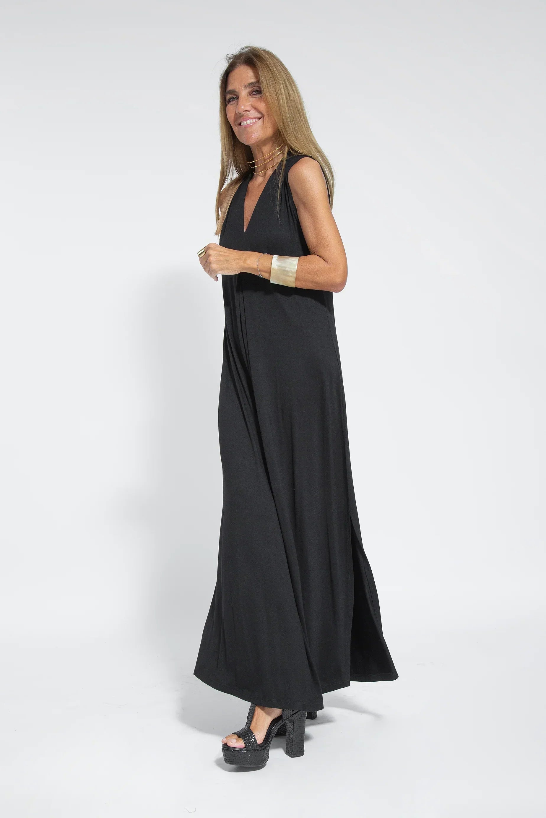 Carmela | Elegant Maxi Dress with Matching Cardigan