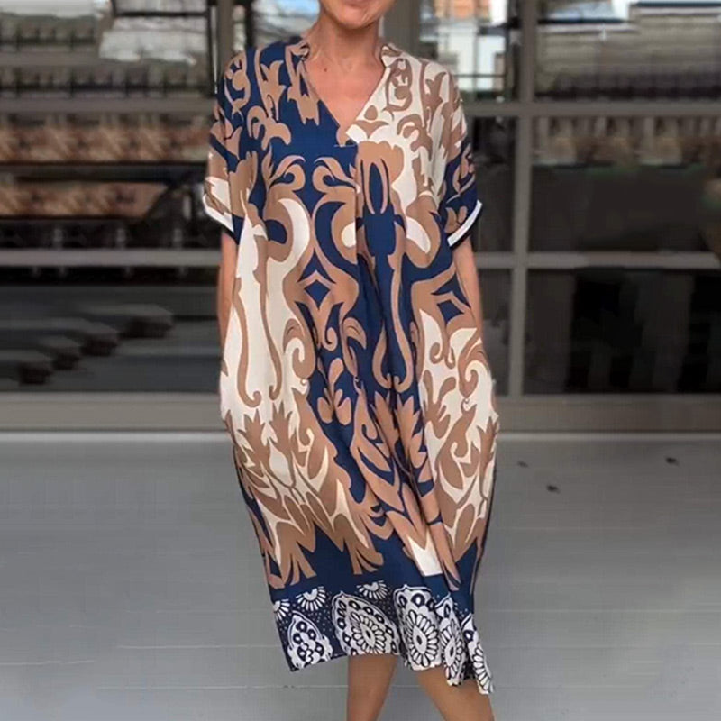 Alessia | Effortless Airy V-Neck Midi Dress