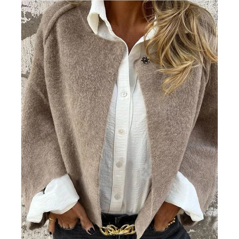 Chic Women's Cropped Jacket for Effortless Casual Sophistication