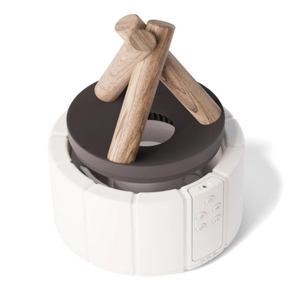 Humidifier & Table Lamp with Flame Design for a Comfortable Room Climate