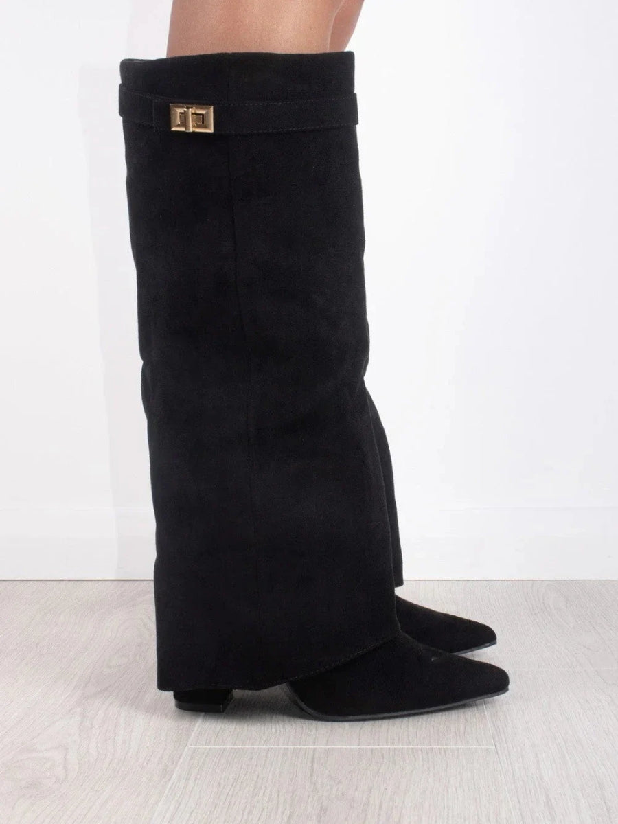 DAISY - Casual high-heeled ankle boots with zippers for winter