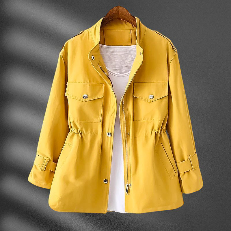 Hannah Waist Slimming Lightweight Windbreaker for a Sleek and Slim Silhouette