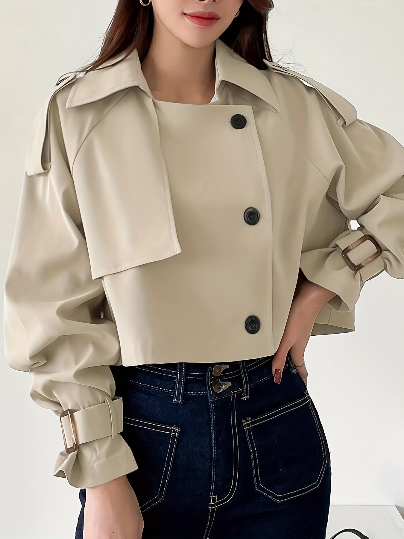 Bernadette | Chic & Sophisticated Double-Breasted Women's Trench Coat