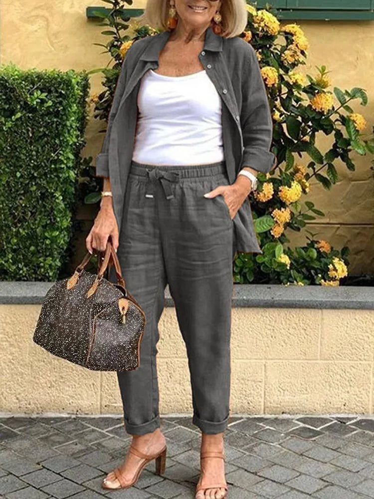 Elegant Pure Set - Refined Two-Piece Ensemble