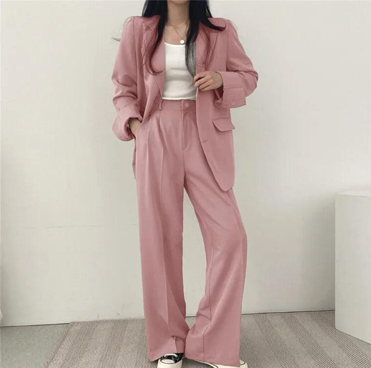 Hailey | Elegant Women's Suit Set with Long Blazer