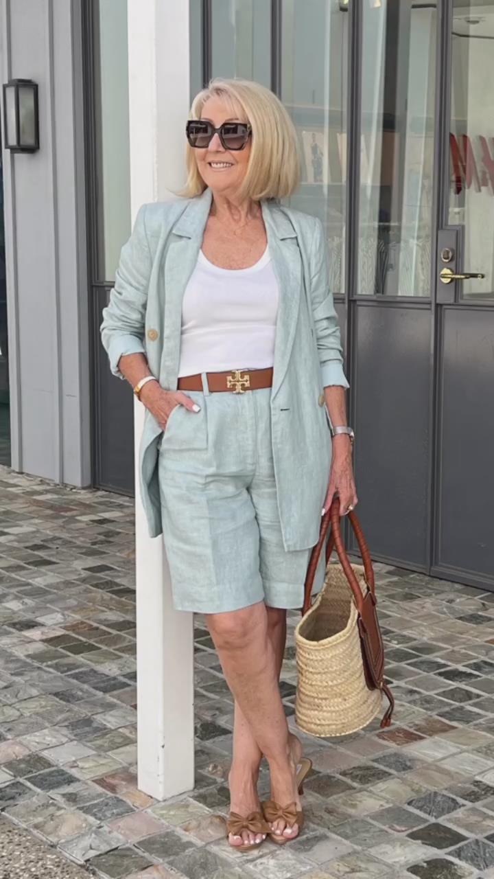 Elegant Two-Piece Short and Jacket Set