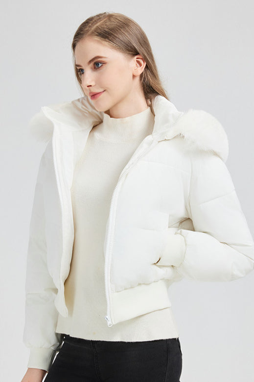 Short Waist Slim Puffer Coat - Stylish & Cozy Winter Outerwear