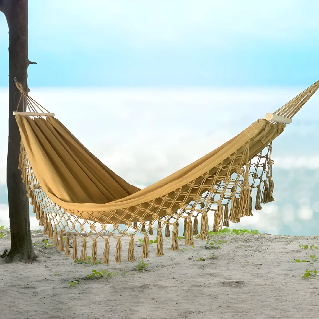 Velri - Luxe Comfortable Boho Cotton Hammock for Ultimate Relaxation