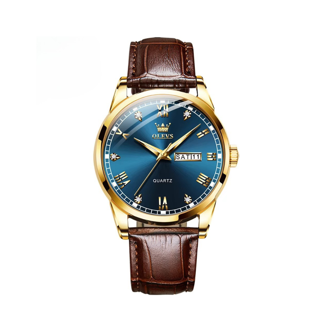 Elegant Couple Watch with Business Style and Quartz Analog Movement
