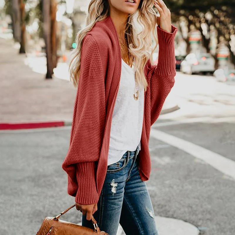 Women's Open-Front Knit Cardigan - Cozy, Lightweight Everyday Layer