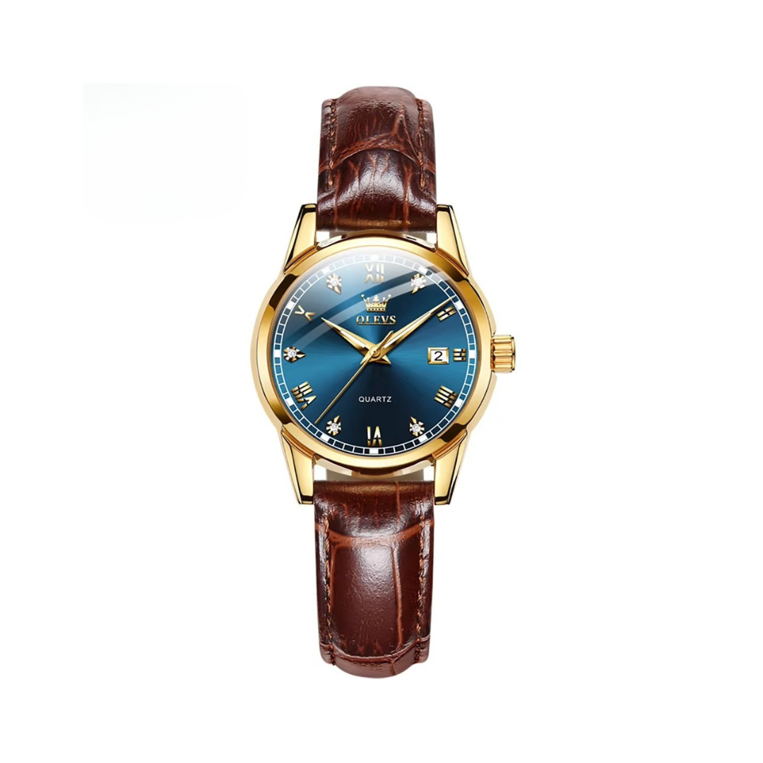 Elegant Couple Watch with Business Style and Quartz Analog Movement