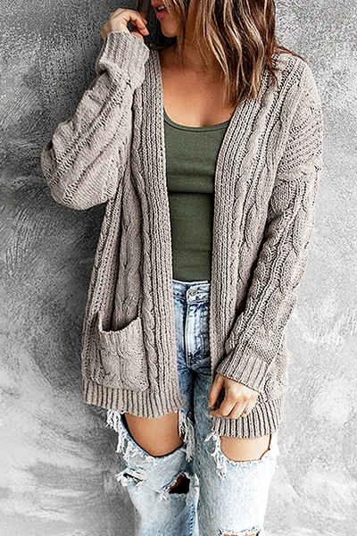 Xoe Casual Open-Front Cardigan - Effortless Everyday Layering