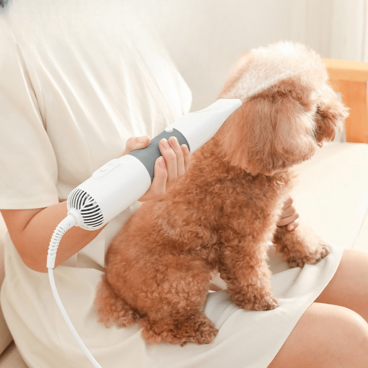Ergonomic Pet Hair Dryer with Adjustable Warmth for Fast and Easy Grooming