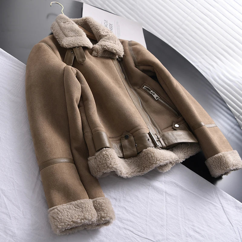 Nova Suede Winter Coat | Luxury & Warm Design for Elegant Winters