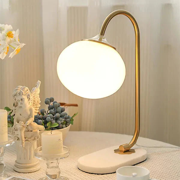 Funny Marshmallow Metal and Glass Table Lamp for Stylish Lighting