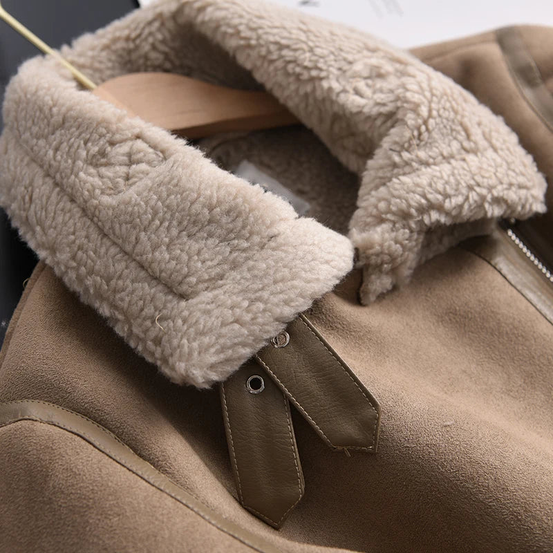 Nova Suede Winter Coat | Luxury & Warm Design for Elegant Winters